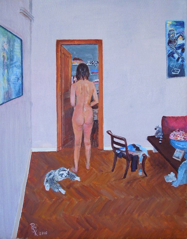 La Jeune Femme Et Le Paresseux