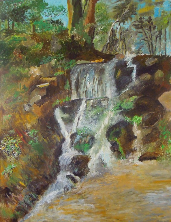 Tableau de Petra Spoerel Les chutes